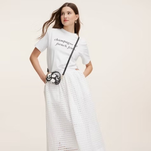 Polybagged Kate Spade x Target Classic Rose Mini Crossbody Bag, Black/White, NWT - Picture 7 of 7